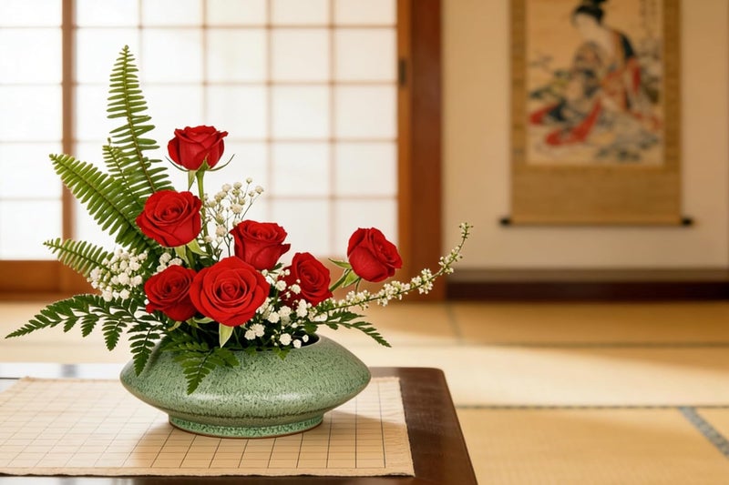 Eggone Ceramic Flower Pot Flower Arrangement Set Japanese Ikebana Floral Art Supplies Handmade Flower Bowl Decorative Flower Vase for Centerpieces (Small Green) - Image 5